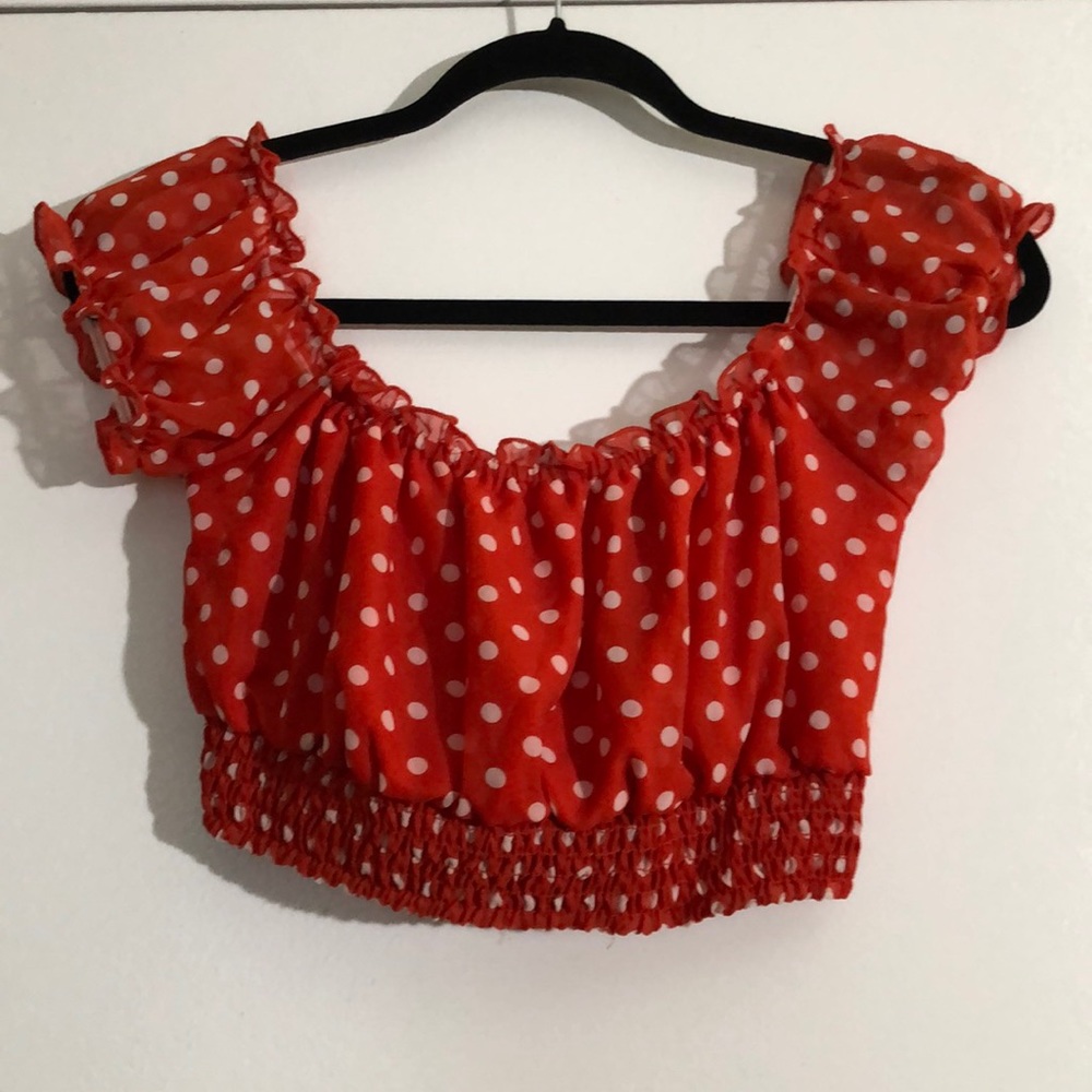Sexy Polka Dot Crop Top